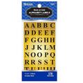 Bazic Products Bazic Gold Foil Alphabet Label, 9072PK 3803